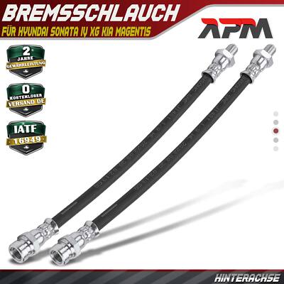 2x Bremsschlauch Bremsschläuche Hinterachse für Hyundai Sonata 4 XG KIA Magentis