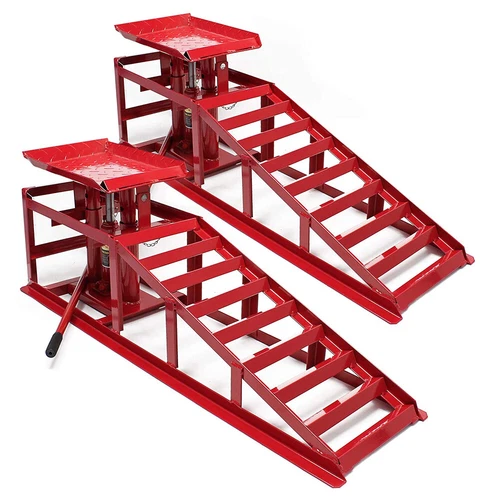 4 ton Hydraulic Car Ramps 2x Heavy Duty Garage Auto Van Bottle Lift Jack Ramp UK - Picture 2 of 23