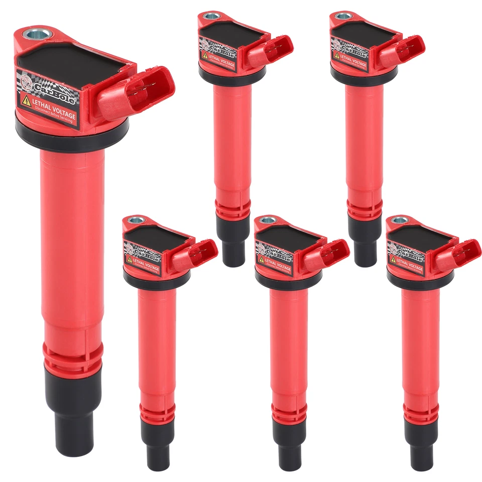 Juego de 6 bujías y bobinas de encendido para Lexus ES350 2007-2018 3,5 L V6 673-1309 Foto 3 de 4