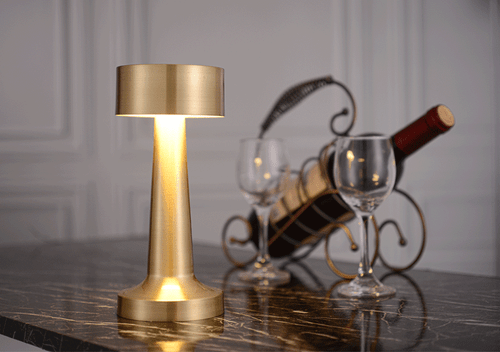 Metal Table Lamp LED Eye Protection Hotel Bar Restaurant Bedside USB Bedroom - Picture 12 of 18