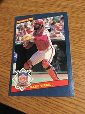 LEAF-DONRUSS BASEBALL 1986 OZZIE VIRGIL NATIONAL LEAGUE OVERSIZED CARD 26