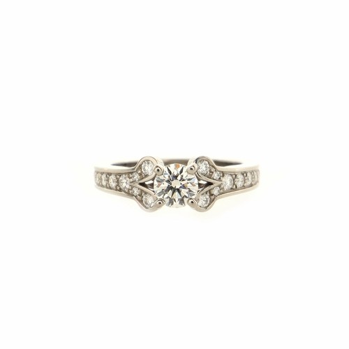 Cartier Ballerine Solitaire Ring Platinum with RBC Diamond H/VVS1 0.54CT |  eBay