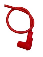 PIPETTA  CANDELA SILICONE D.7 CHAMPION PRO 5U 5K OHMS ROSSA +Cavo, Vespa, Ciclom