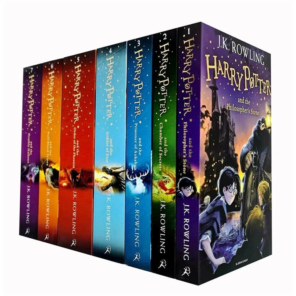 Harry Potter Complete Full 7 Books Childrens Box Set Collection by J K Rowling - Image 2 of 4