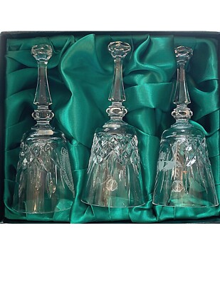Crystal Irish Bells, Galway Irish Crystal, Set of Three