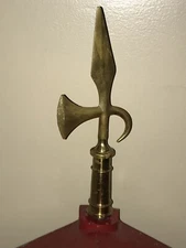 American Halberd Battle Axe Topper Fire Alarm Police Call Box Gamewell Finial
