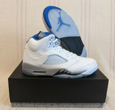 Nike Air Jordan 5 Retro White Royal Blue Stealth AJ5 DD0587 140