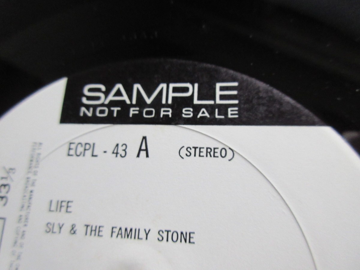 Sly & The Family Stone Life Japan Promo White Label Vinyl LP ECPL