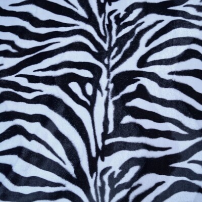 Fellimitat Kunstfell Webpelz Zebramuster Tierfell Animal-Prints Velourstoff
