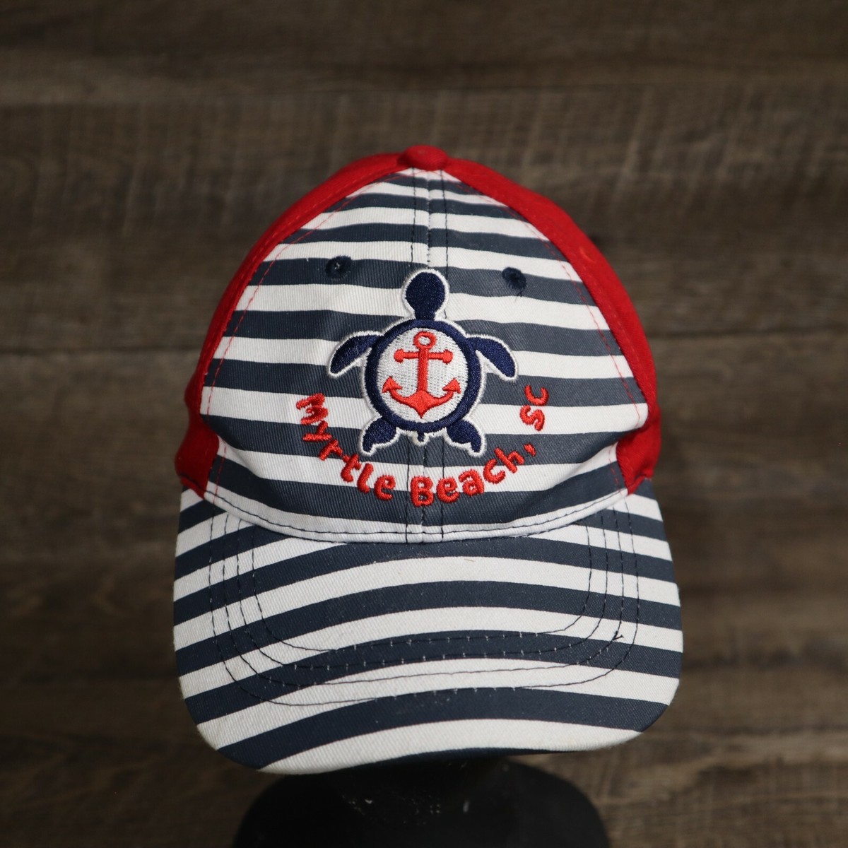 Myrtle Beach SC Adjustable Red White Baseball Cap Hat | eBay