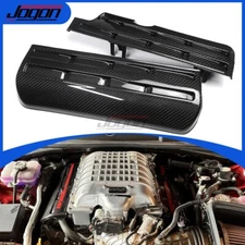 Real Carbon For Dodge Charger Challenger SRT Hellcat Demon Engine Bay Side Cover