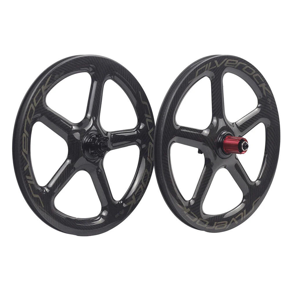 20Inch Folding Bike Carbon 5 Spoke Wheelset Disc Brake Front100x9mm Rear135x10mm