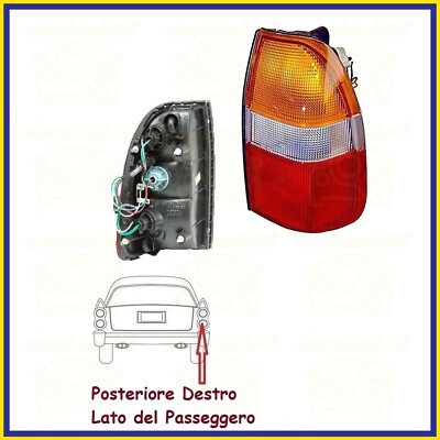 FANALE FANALINO STOP POSTERIORE DX DESTRO MITSUBISHI L200 1996-2000 - Foto 3