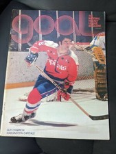 Vintage NHL Hockey 1/21/78 PENGUINS VS CAPITALS Program GUY CHARRON Cover 