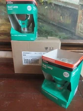 2 Sylvania BR40 Heat Lamp Infrared Bulb Bulbs 120V 250W Medium Base NEW 250BR40