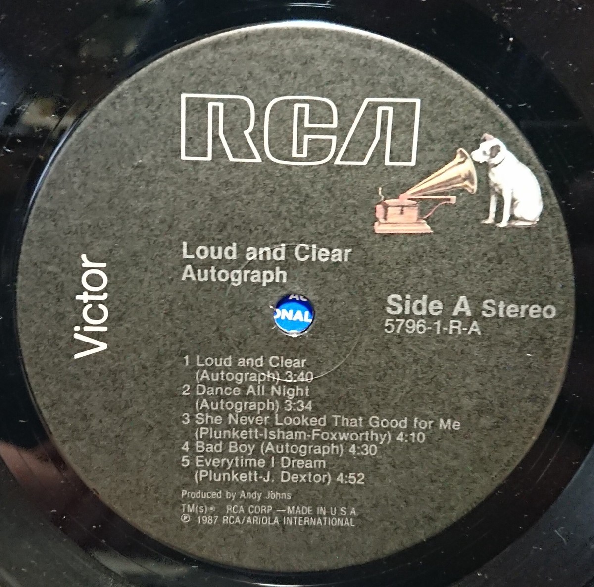 Autograph – Loud And Clear / US 1987 Vinyl LP 5796-1-R | eBay