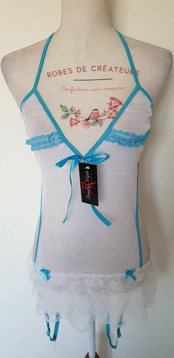 Nuisette Et String Assorti Tatia Casmir – Taille L/XL (40-42) – Violet – Neuf Avec étiquettes