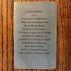 Great Northern Pacific Burlington Merger VINTAGE Employee Brotherhood Protection — photo 1