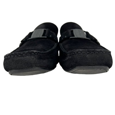 Salvatore Ferragamo Men size 8 Black Suede Bit Driving  display picture 2