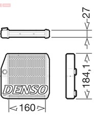 DENSO Wärmetauscher Innenraumheizung DRR09076 für ABARTH FIAT S07 CORSA OPEL X03