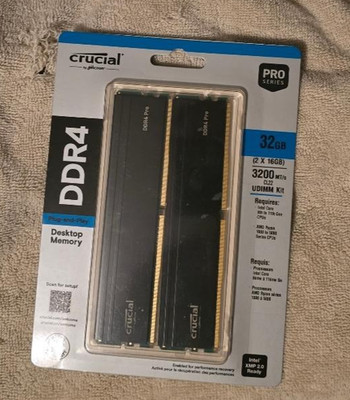 【新品】crucial メモリ DDR4 Pro 32GB (16GBx2) Crucial Pro 32GB DDR4 RAM Kit (2x16GB), High-Performance (16GBx2