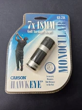 Carson HAWKEYE 7x18mm Golf Yardage Scope Pocket Monocular Case GS-718 (B)