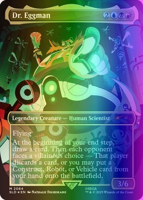 MTG Dr. Eggman (2084/3248) Secret Lair Drop Series NM FOIL- Rainbow