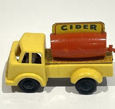 WELLS BRIMTOY POCKETOYS 1950s TIN & PLASTIC PUSH ALONG-CIDER LORRY