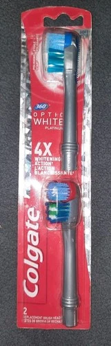 Colgate 360° Degree Optic White Replacement Brush Heads - Soft Polishing Bristle