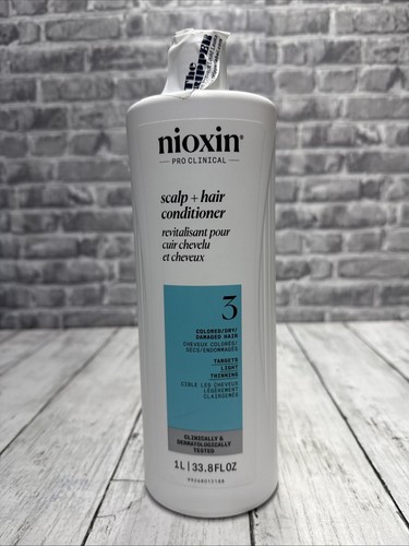 Nioxin System 3 Scalp + Hair Light Thinning Hair Conditioner 33.8 oz Authentic - Picture 1 of 2