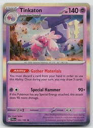 Tinkaton 105/193 Holo Rare - Paldea Evolved