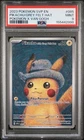 2023 POKEMON SVP EN PIKACHU VAN GOGH GREY FELT HAT 085 PSA 9 MINT