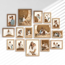 15 Pack Picture Frames Collage Wall Decor, Gallery Frame Set for Wall Mounting o