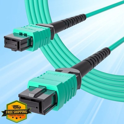 10Gtek MPO to MPO OM3 Fiber Cable 8-core 1m