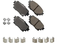 For 2023-2024 Toyota bZ4X Brake Pad Set Rear Akebono 37939ZGMQ