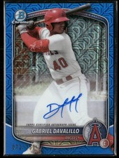 2025 Bowman Chrome Mega Gabriel Davalillo #BMA-GD Mojo Auto /150 Angels