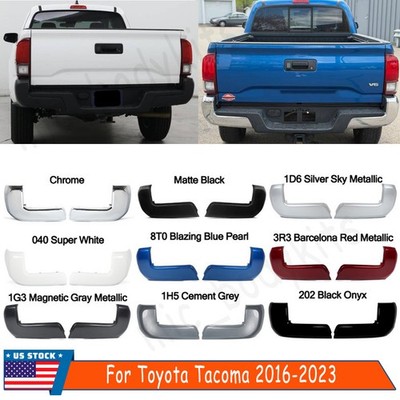 Rear Bumper End Cap Cover W/O Sensor Hole Set Pair For Toyota Tacoma 2016-2023