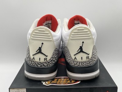 Nike Air Jordan Retro 3 White Cement 2011 Size 12 Authentic Basketball OG Mid | eBay