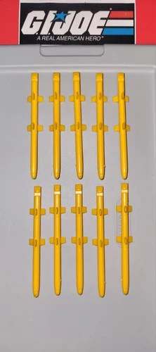 GI Joe Cobra Hurricane Vtol 1990 Complete Missiles Set Original 90's Hasbro