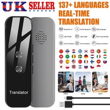 Portable Smart Translator Two-Way Real Time 140+ Languages Device Instant Voice*