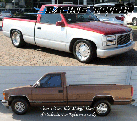 Window Visors Rain Guard 2pc Chevy C1500 K1500 Pickup 88-99 Cheyenne Silverado - Picture 7 of 7