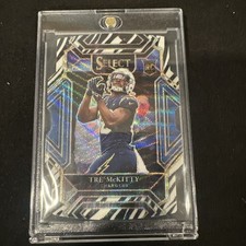 2021 Panini Select Club Level Zebra Prizm Die Cut Tre' McKitty Rookie SSP #293