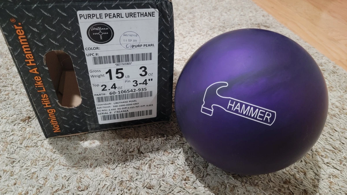 パープルハンマー　15ポンド パープルハンマー 15ポンド NIB 15# Hammer Purple Pearl Urethane