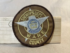Sheriffs Dept Ware County Georgia Sew on Patch