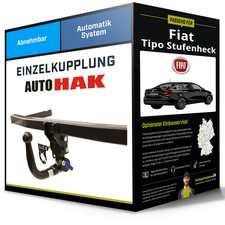 Abnehmbare Anhängerkupplung für FIAT Tipo Stufenheck 16- Typ 356, 357 Auto Hak