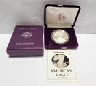 1988-S $1 Proof American Silver Eagle in Box With COA