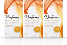 Norforms Feminine Deodorant Odor Control Suppositories Tropical Splash 3 Pack