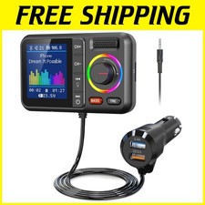 Car Bluetooth Adapter with Big Screen Hands-Free Calling