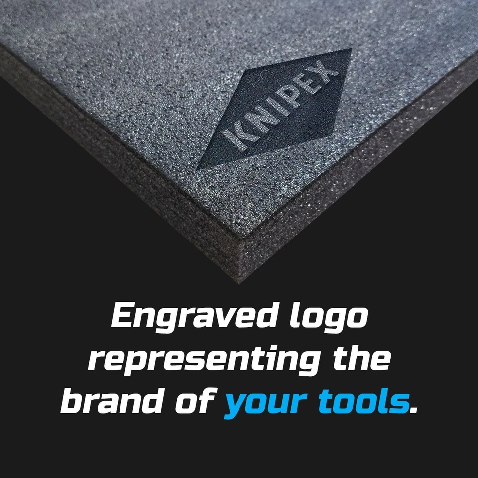 KNIPEX dark shadow foam tool tray insert storage organizer toolbox tool kit set - Image 3 of 4