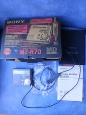 SONY MZ-R70 MD Walkman Mini Disc Recorder Player Silver Boxed